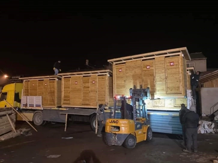 Bartın’dan deprem bölgesine ahşap konteyner desteği
