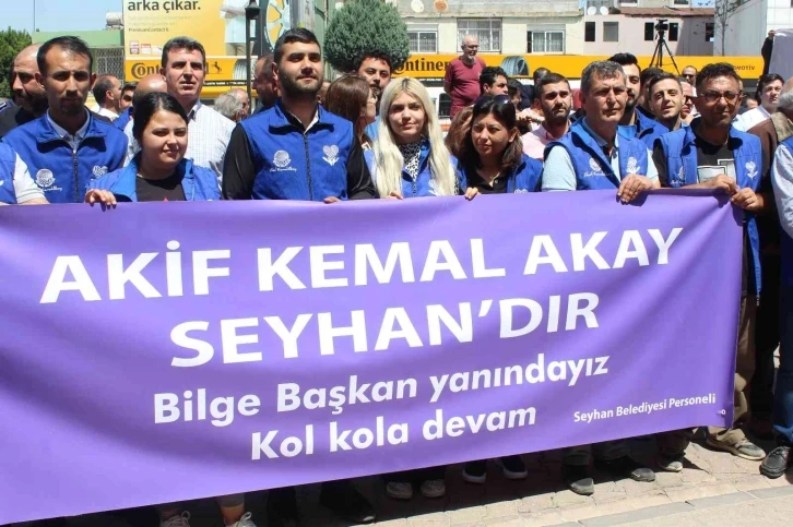 Başkan Akay’a saldırı protesto edildi
