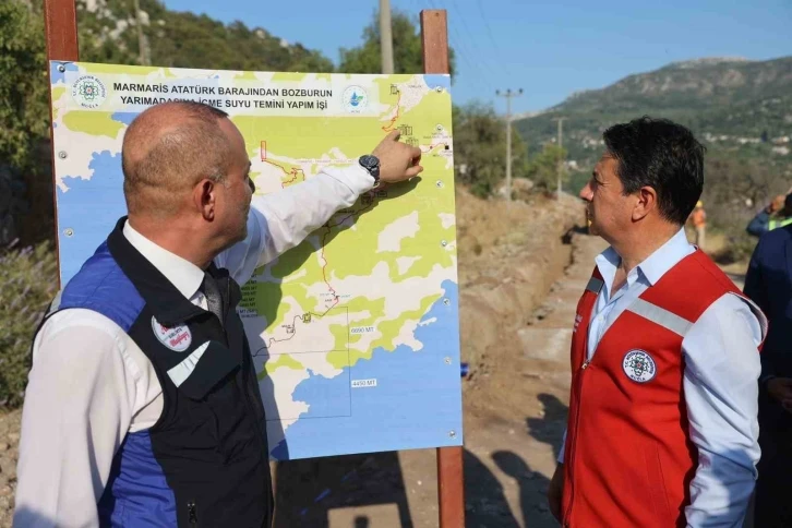 Başkan Aras: “Bozburun projesinde ilk suyu Turunç’a verdik”
