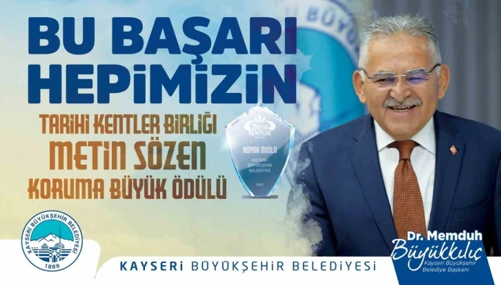 Başkan Büyükkılıç ile büyükşehire 2023’te ödül yağmuru
