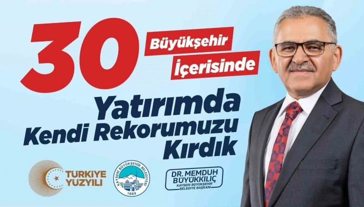 Başkan Büyükkılıç ile Kayseri, yatırımda kendi rekorunu kırdı
