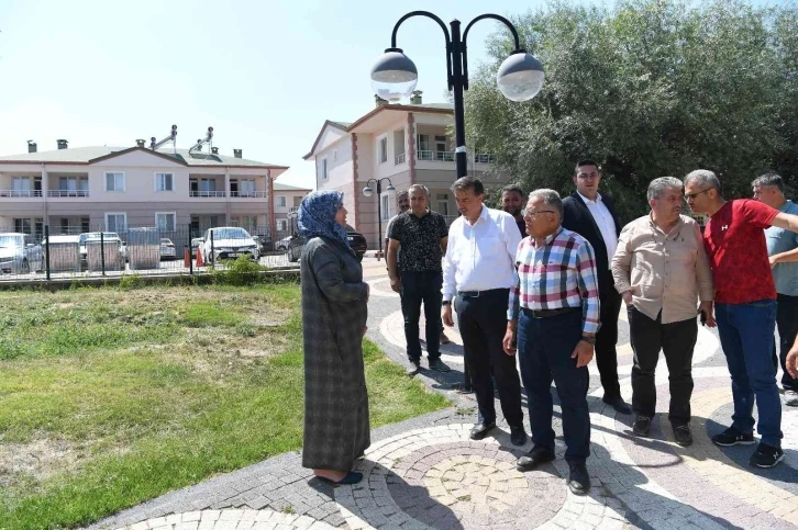 Başkan Büyükkılıç, şifalı su merkezi olan İçmeceleri inceledi
