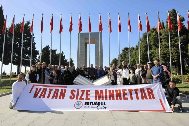 Başkan Çetin, şehit aileleri ile birlikte Çanakkale’de
