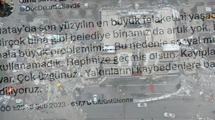 Başkan duyurdu: Büyükşehir belediye binası yerle bir oldu!