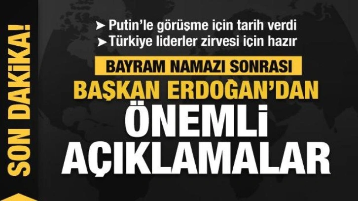 Başkan Erdoğan: Bu hafta büyük ihtimalle Sayın Putin'le bir görüşme yapacağız