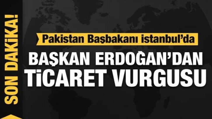 Başkan Erdoğan ile Pakistan Başbakanı Şahbaz Şerif'ten ortak basın toplantısı