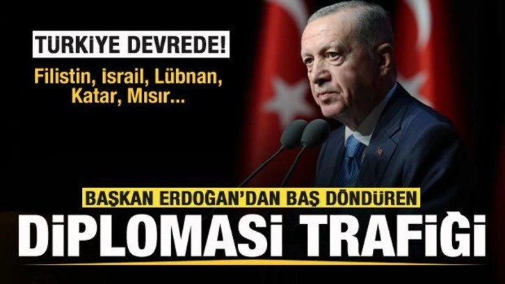 Başkan Erdoğan'dan peş peşe görüşmeler: Mısır, Filistin, İsrail, Katar, Lübnan...