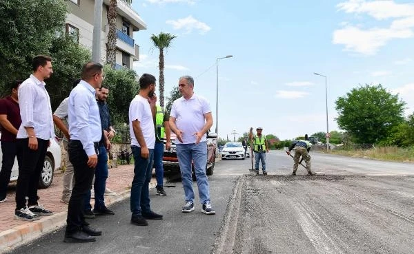 Başkan Esen çalışmaları yerinde inceledi