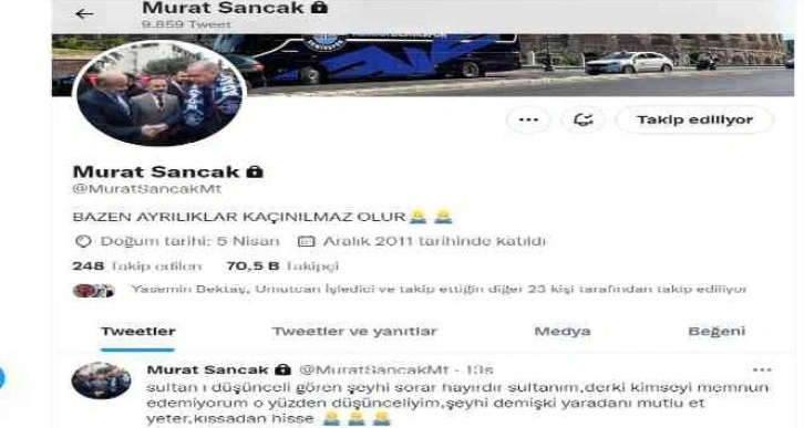 Başkan Murat Sancak’tan düşündüren mesaj!