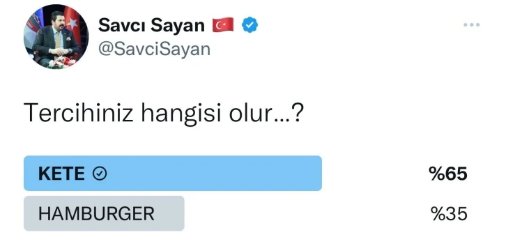 Başkan Sayan sosyal medyada yiyecek anketi yaptı
