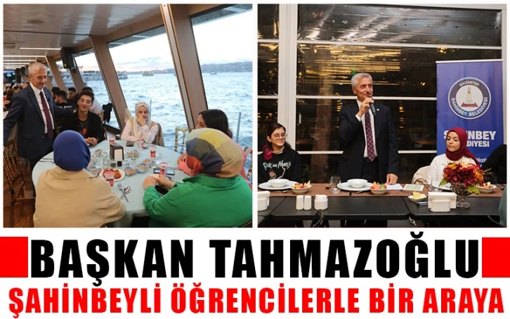 Başkan Tahmazoğlu, Şahinbeyli öğrencilerle bir araya geldi