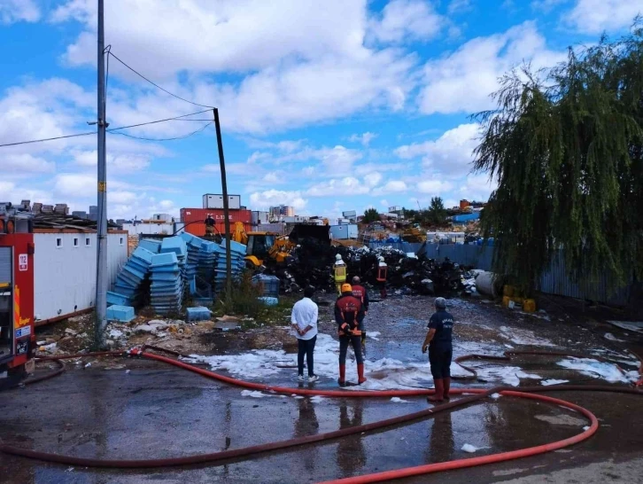 Başkent Hurdacılar Sitesi’nde yangın
