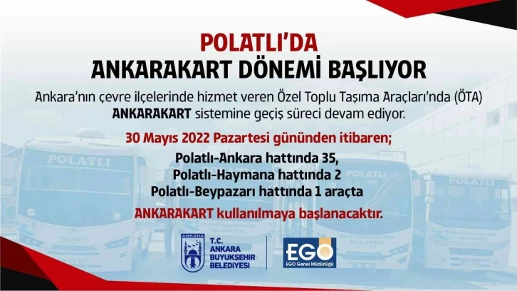 Başkent’te Ankarakart yaygınlaşıyor
