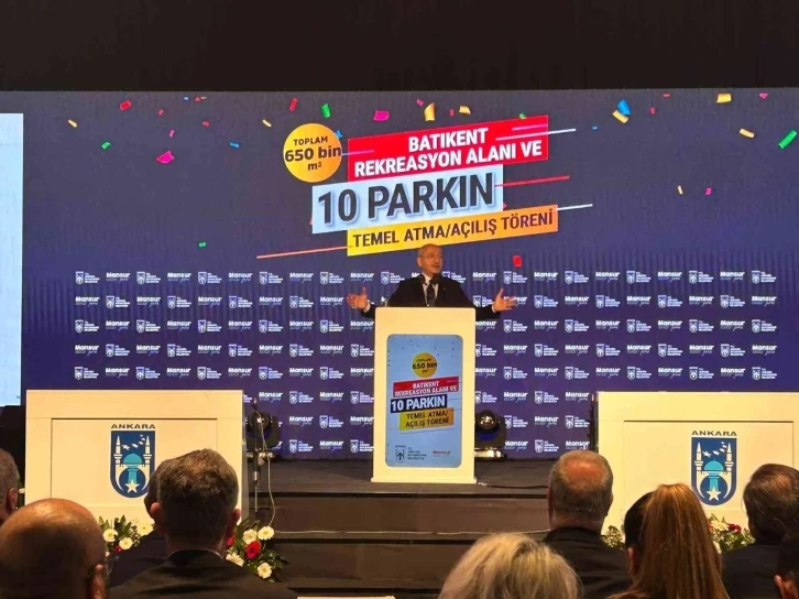 Başkent’te Batıkent Alanı ve 10 adet parkın temel atma ve açılış töreni yapıldı
