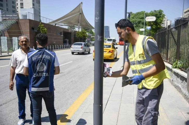 Başkent’te izinsiz asılan afişlere geçit yok
