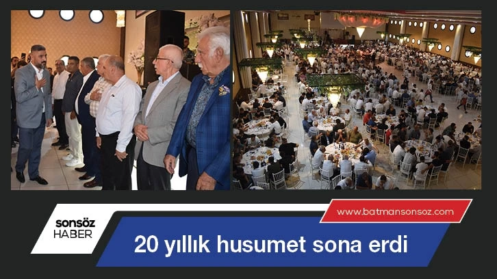 Batman'da 20 yıllık husumet sona erdi