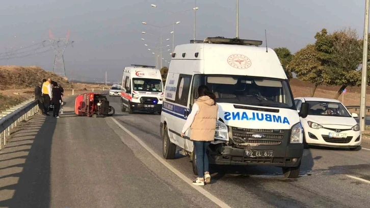 Batman’da ambulans ile patpat çarpıştı: 1 yaralı
