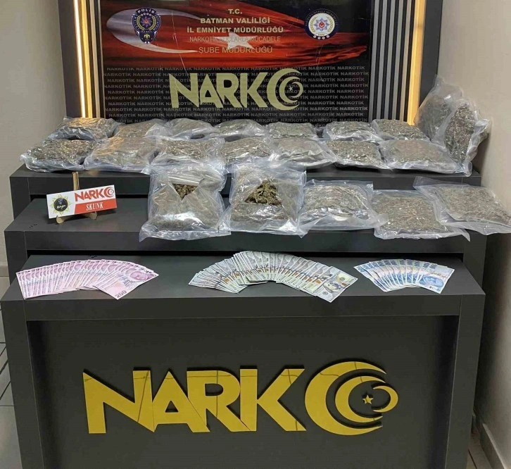 Batman’da Kovalamacada Ele Geçen 11 Kilo Skunk Maddesi