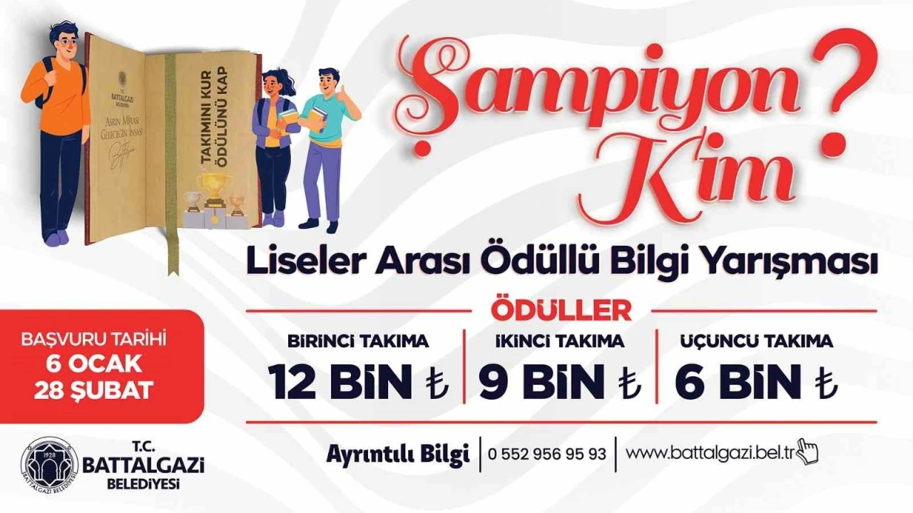 Battalgazi Belediyesi’nden liselerarası bilgi yarışması
