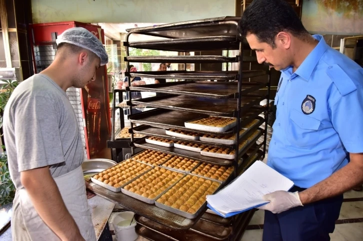 Battalgazi’de bayram öncesinde tatlıcılara denetim
