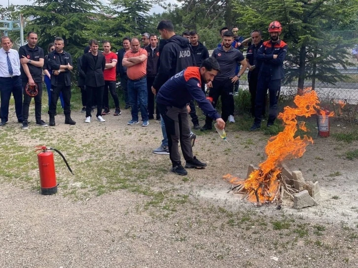 Bayburt’ta tahliye ve yangın tatbikatı gerçekleştirildi
