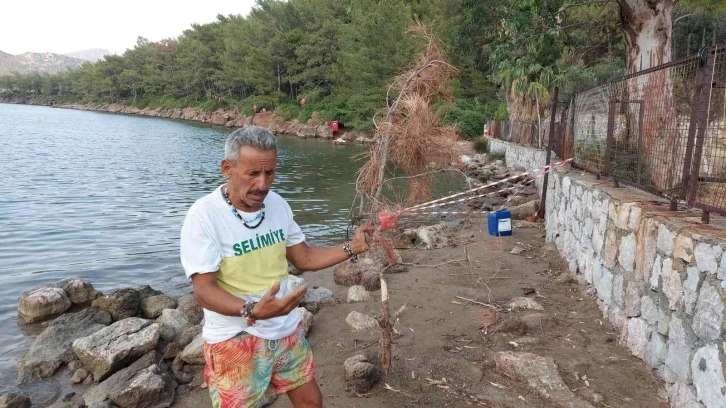 ’Bayrak Dede’den Selimiye’de yangın nöbeti
