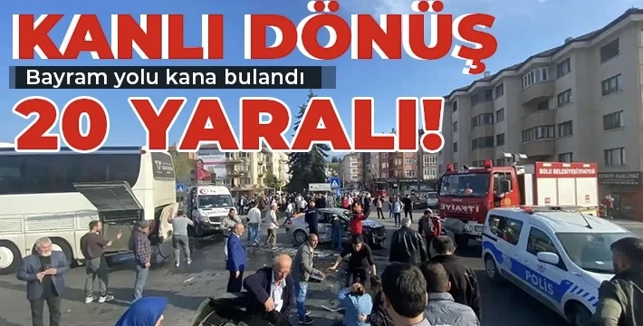 Bayram yolu kana bulandı! 3 kazada 20 yaralı Bayram yolu kana bulandı! 