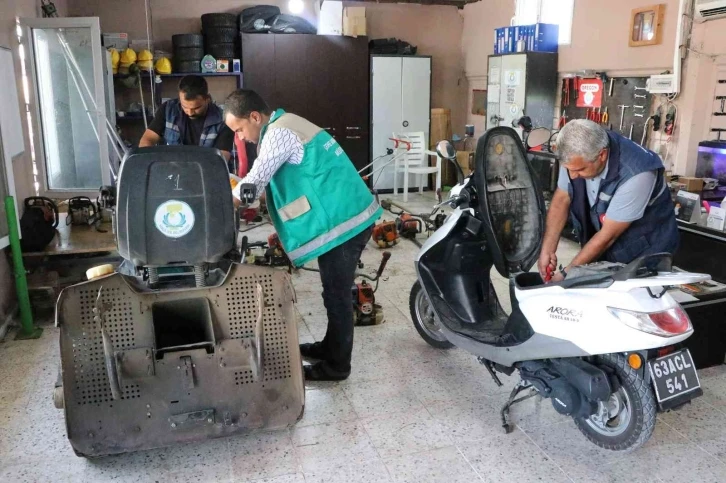 Belediye kendi tamir ettiği makinelerden büyük tasarruf sağlıyor
