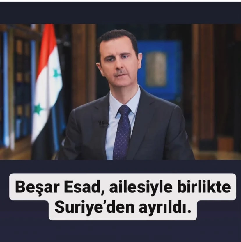 Beşar Esad Ailesiyle Birlikte Suriye’den Ayrıldı