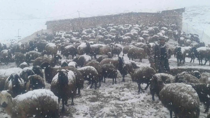 Besicilere Mayıs ayında kar engeli
