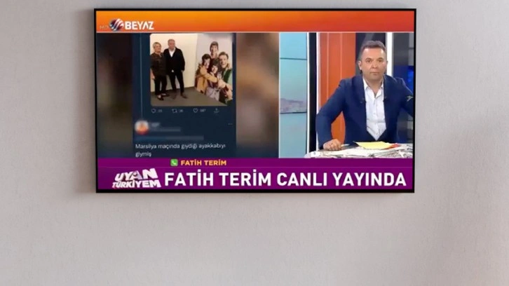 Beyaz TV’de ‘Fatih Terim’ şoku! Önce gerildi sonra rahatladı…