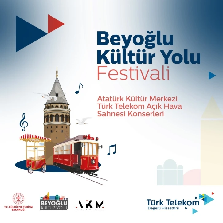 ‘Beyoğlu Kültür Yolu Festivali’ Türk Telekom Açık Hava konserlerine geri sayım başladı
