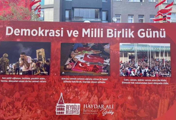 Beyoğlu’nda “15 Temmuz İstiklal Sergisi” açıldı
