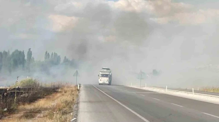 Beyşehir’de anız yangınları kazalara davetiye çıkarıyor
