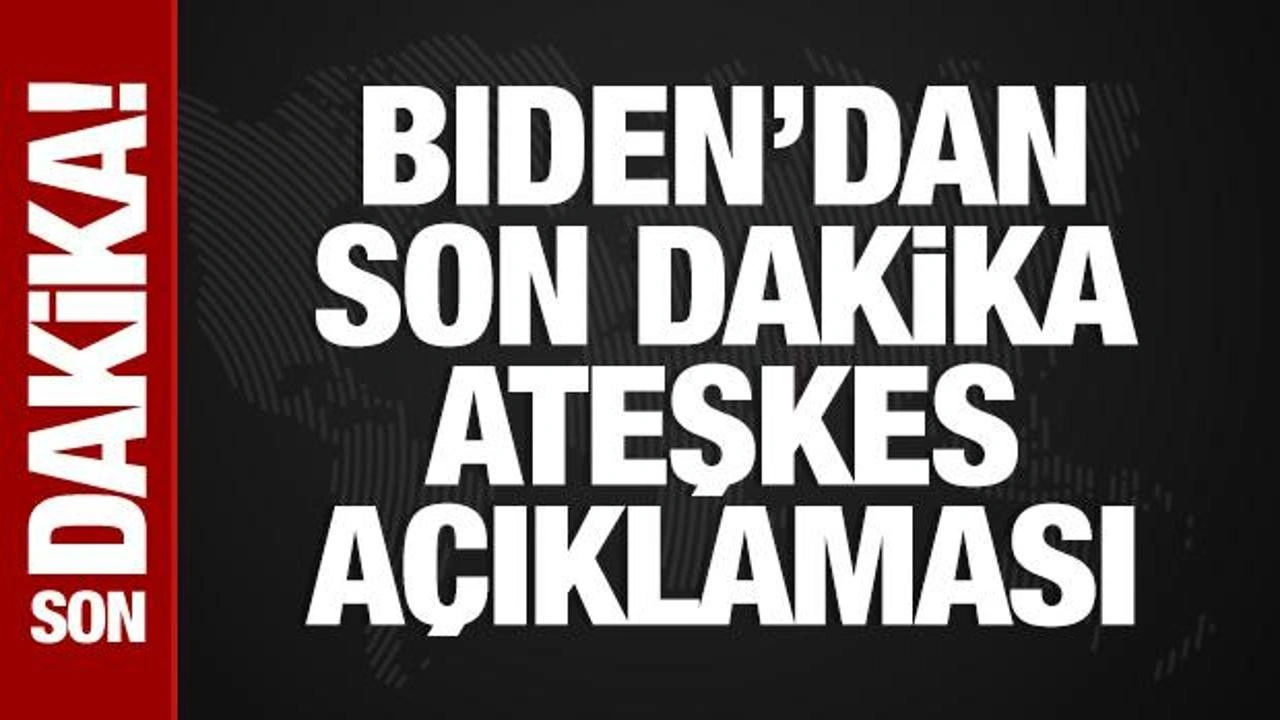 Biden'dan Gazze açıklaması