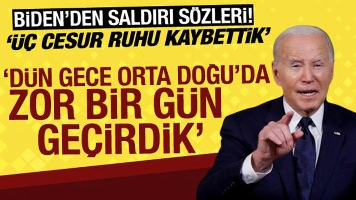 Biden: Dün gece Orta Doğu'da zor bir gün geçirdik