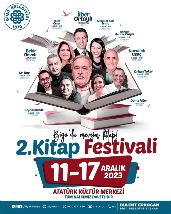 Biga Belediyesi 2. Kitap Festivali Başlıyor
