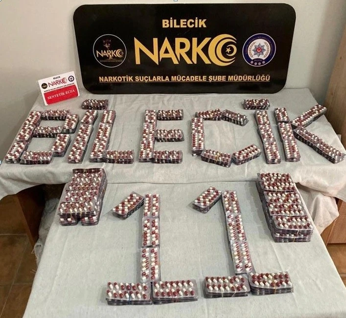 Bilecik’te 3 bin 920 adet sentetik uyuşturucu madde ele geçirildi
