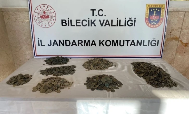 Bilecik’te Roma, Helenistik ve Bizans dönemlerine ait 7 bin 784 adet sikke ele geçirildi
