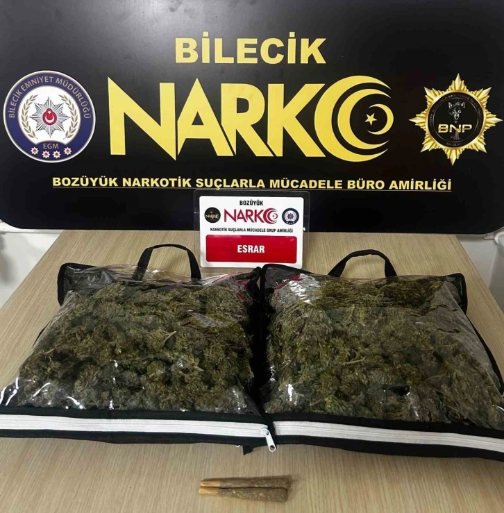 Bilecik’te yarım kilo esrar ele geçirildi
