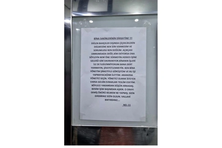 Bina yöneticisinin güldüren isyanı: 'Yakamdan düşün, vallahi bıktırdınız'