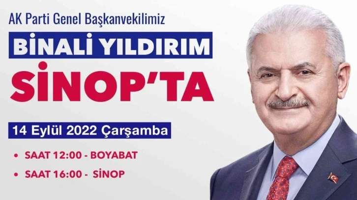 Binali Yıldırım Sinop’a geliyor
