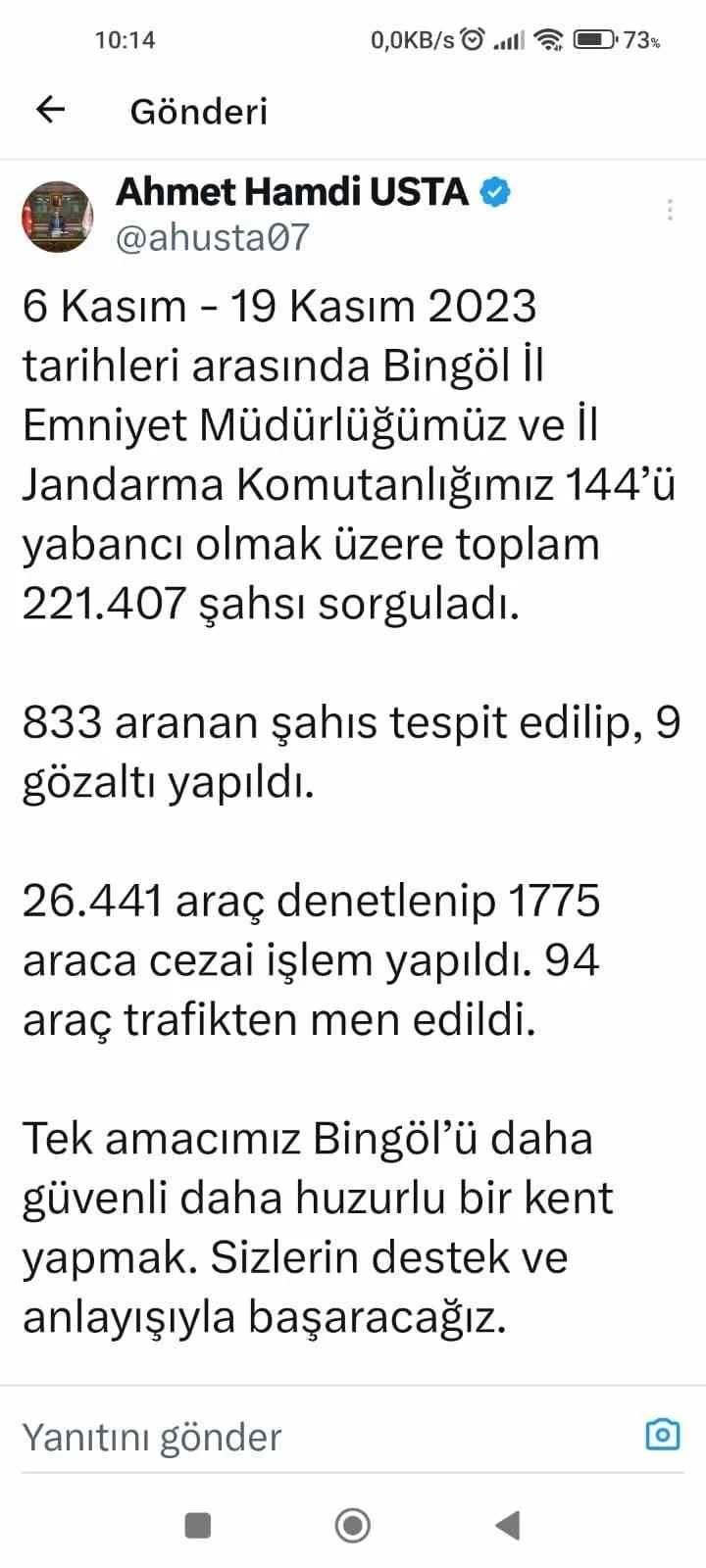 Bingöl’de 221 bin 407 kişi sorgulandı
