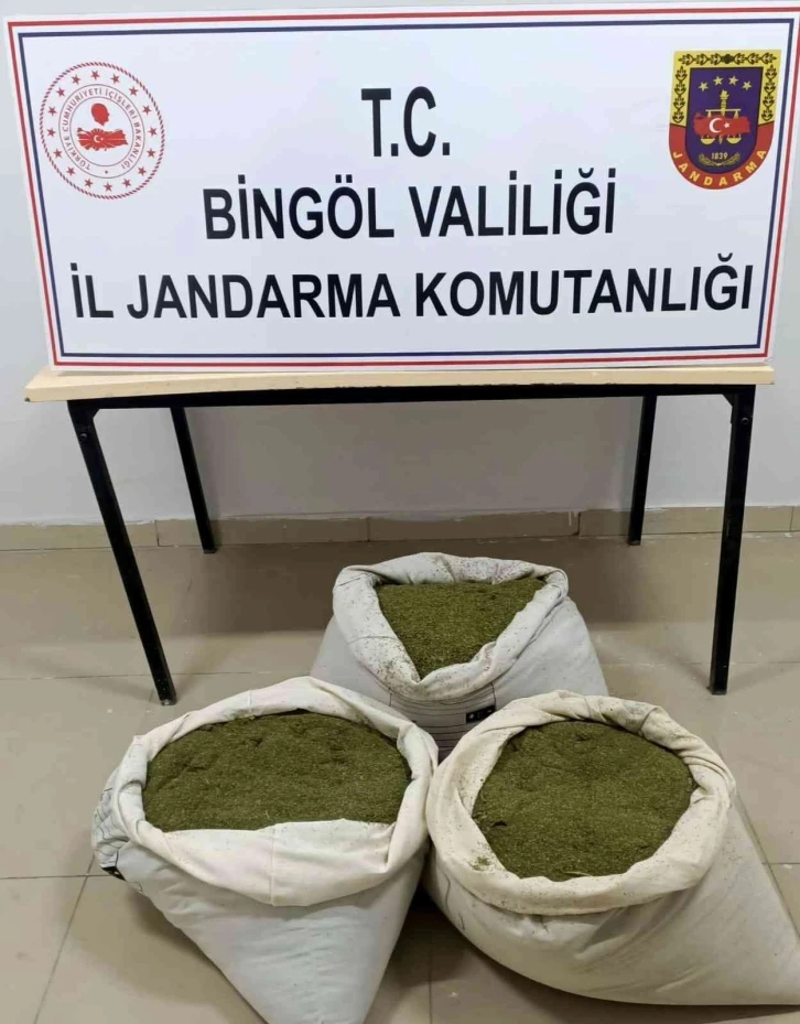 Bingöl’de 30 kilogram esrar ele geçirildi
