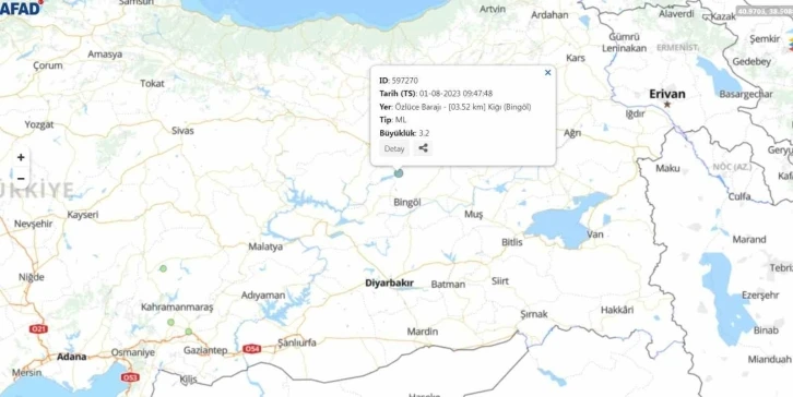 Bingöl’de korkutan deprem
