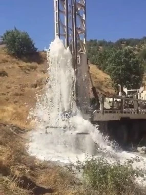 Bingöl’deki köylerde içme suyu için sondaj çalışmaları başladı
