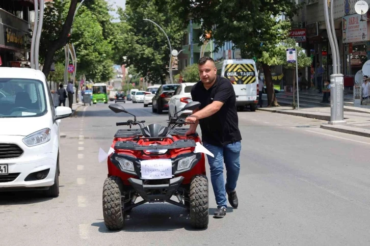 Binlerce lira verip aldığı ATV’ye daha hiç binemedi
