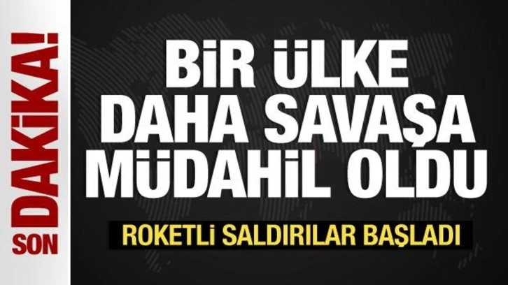 Bir ülke daha savaşa müdahil oldu! İsrail'i vurdular...Karşı atak