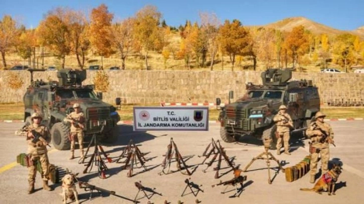 Bitlis, Hakkari ve Mardin'de PKK'ya ait çok sayıda silah ve mühimmat ele geçirildi