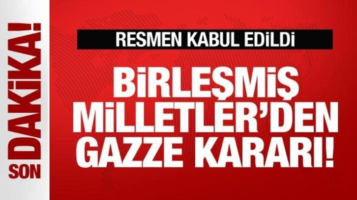 BM'den son dakika Gazze kararı! 153 oyla resmen kabul edildi